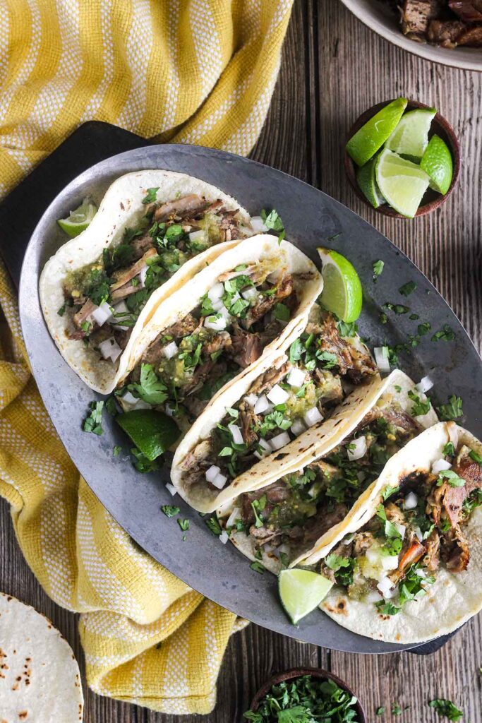 Tray of 12 Carnitas Tacos