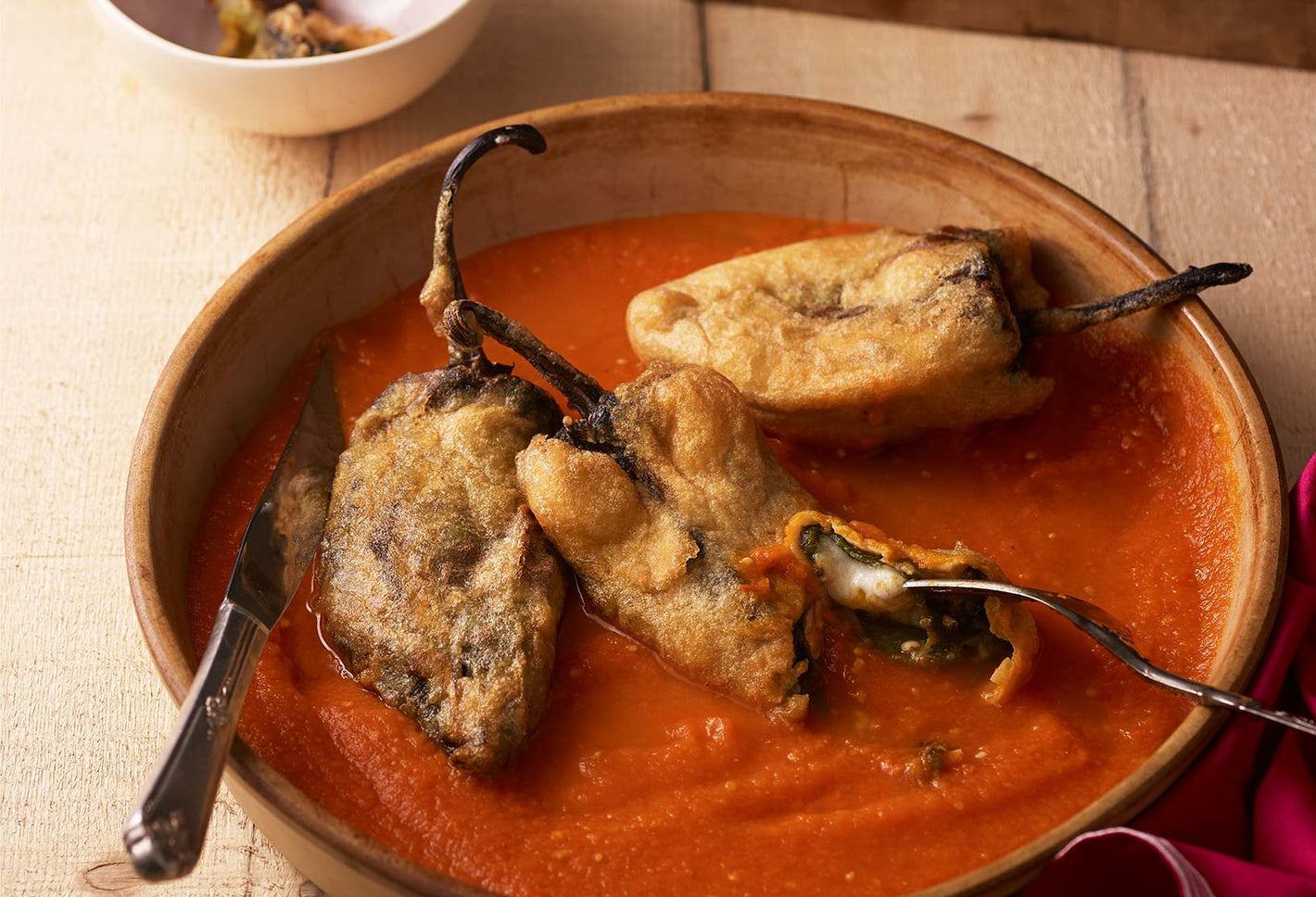 Tray of 6 Chiles Rellenos