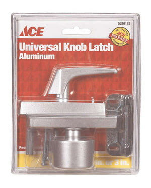 Ace Aluminum Universal Knob Latch 1 pk