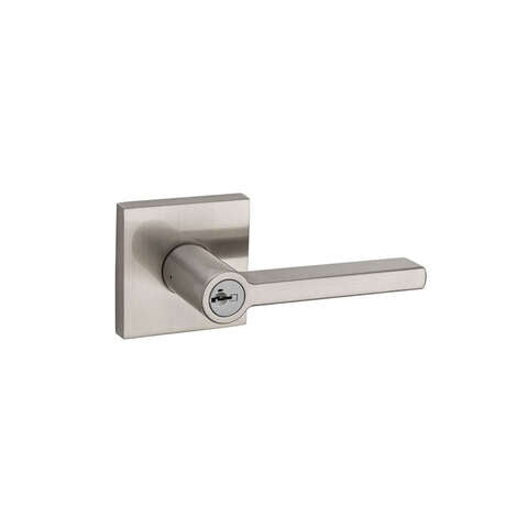 Kwikset SmartKey Halifax Satin Nickel Entry Lockset KW1 1-3/4 in.