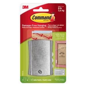 3M Command Silver Picture Hanger 8 lb 1 pk