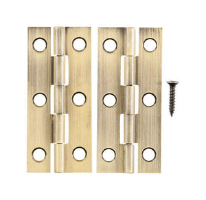 Ace 2.75 in. W X 2-1/2 in. L Antique Brass Brass Narrow Hinge 2 pk