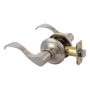 Ace Wave Satin Nickel Passage Lockset 1-3/4 in.