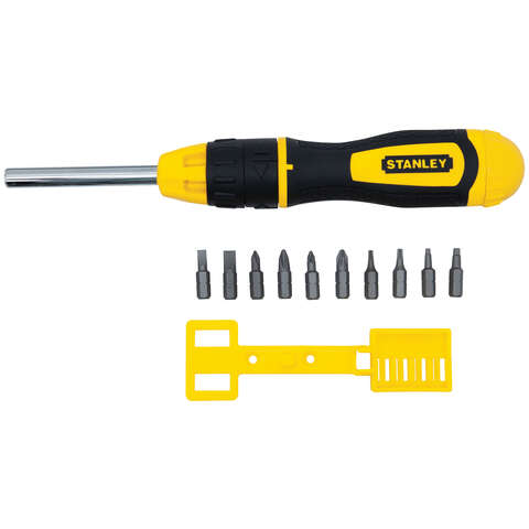 Stanley Multi-Bit Ratchet Screwdriver 7 in. 10 pc