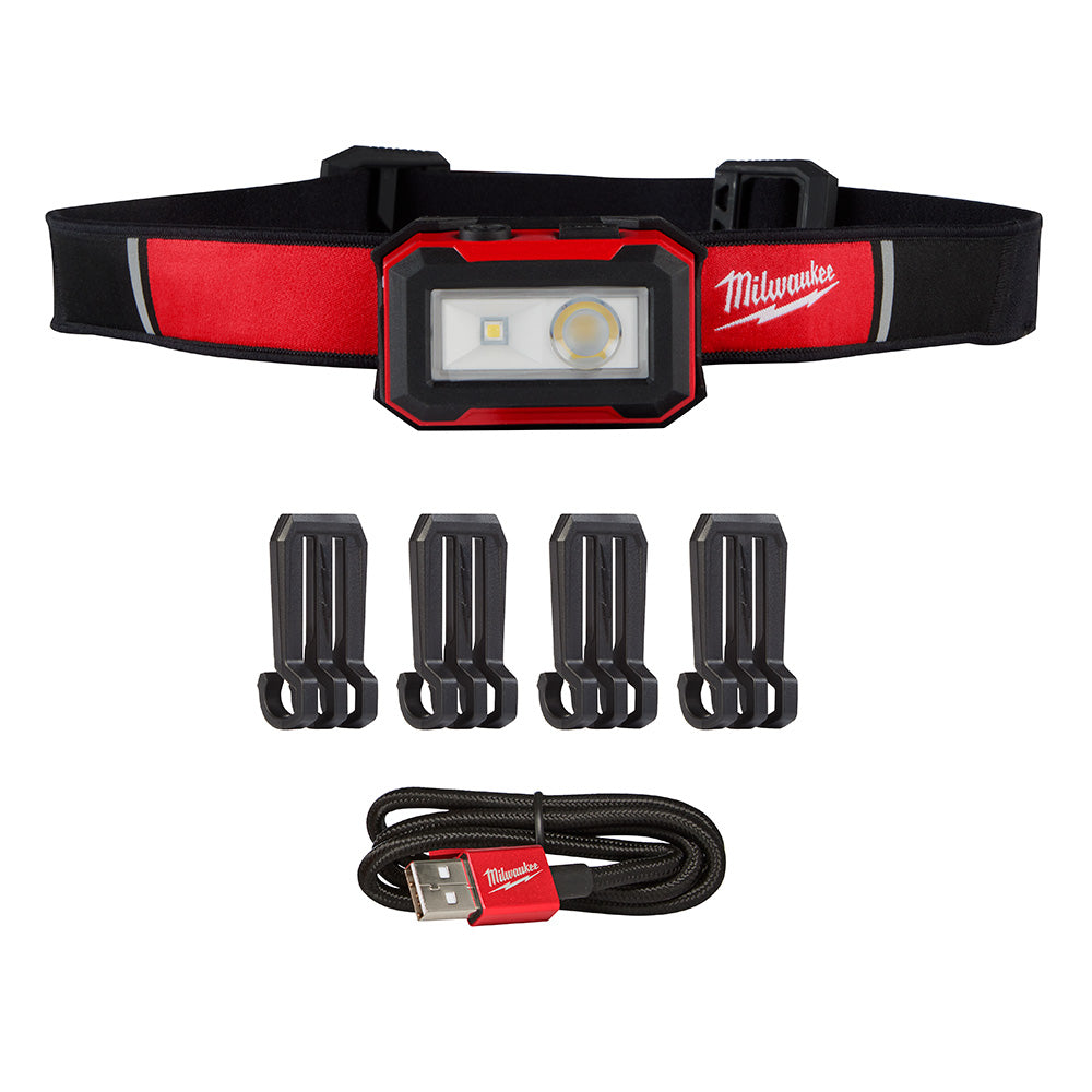 Milwaukee 2012R Rechargeable Magnetic Headlamp with Task Light