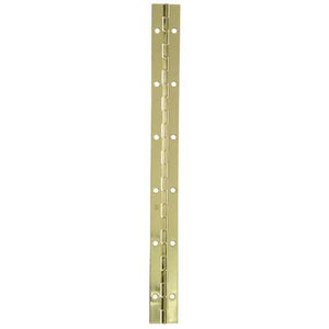 Ace 1 in. W X 12 in. L Bright Brass Brass Continuous Hinge 1 pk