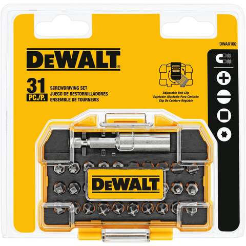 DeWalt Screwdriver Set 2 in. 31 pc