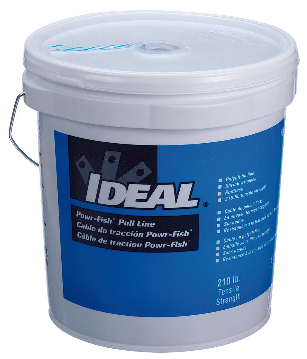 Ideal 31-340 Powr-Fish¨ Pull Line, 6500' Bucket, 210lb Tensile Strength