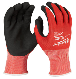 Milwaukee 48-22-8901B 12 Pk Cut 1 Dipped Gloves - M