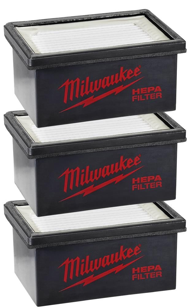 Milwaukee 49-90-2306 M12 HAMMERVAC 3 pack Filters