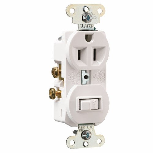 Pass & Seymour 691-W Single Pole, Single Switch Combination, 15 amps, 120/125V - White