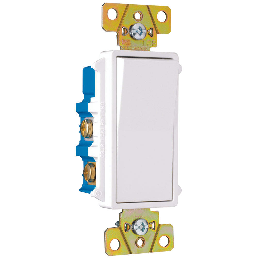 Pass & Seymour TM874-W NAFTA-Compliant Decorator Switch, 4Way 15Amp 120/277V, White