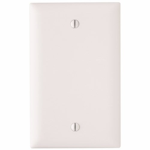 Pass & Seymour TP13-W 1Gang Wall Plate, Blank, Box Mount, Nylon, Standard - White