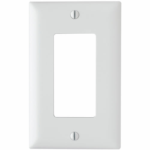 Pass & Seymour TP26-W 1Gang Wall Plate, Decorator, Nylon, Standard - White