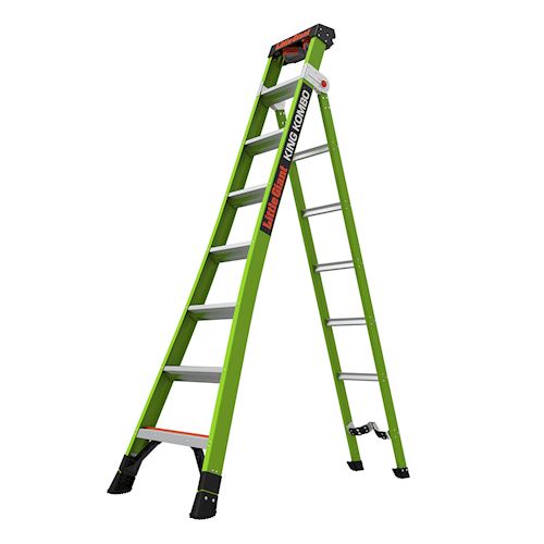 Little Giant 13814-071 King Kombo 3-in-1 All-Access Combination Multi-Purpose Ladder, 8 ft, 375 lb, Fiberglass