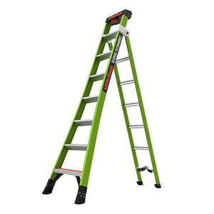 Little Giant 13814-071 King Kombo 3-in-1 All-Access Combination Multi-Purpose Ladder, 8 ft, 375 lb, Fiberglass