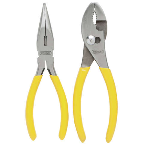 Stanley 2 pc Drop Forged Steel Pliers Set 6 in. L