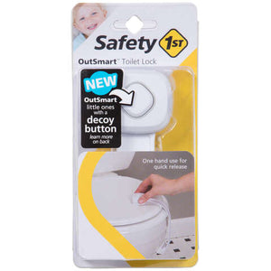 Safety 1st OutSmart White Plastic Swing Shut Toilet Seat Lock 1 pk