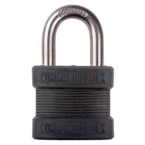 Commando Lock 3 in. H X 1.75 in. W X 1 in. L Laminated Steel Dual Ball Bearing Locking Padlock