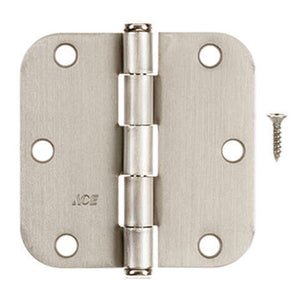 Ace 3-1/2 in. L Satin Nickel Residential Door Hinge 3 pk