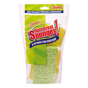 Spongezz Just Great Sponges Medium Duty Sponge For All Purpose 6 pk