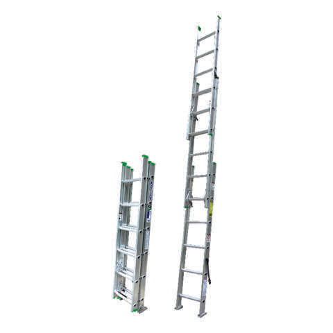 Werner 16 ft. H Aluminum Extension Ladder Type II 225 lb. capacity