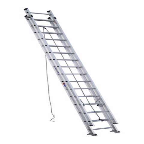 Werner Extension Ladder 32 ft. H Aluminum Extension Ladder Type IA 300 lb. capacity