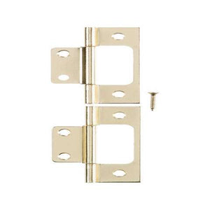 Ace 2.75 in. W X 3 in. L Bright Brass Brass Non-Mortise Hinge 2 pk