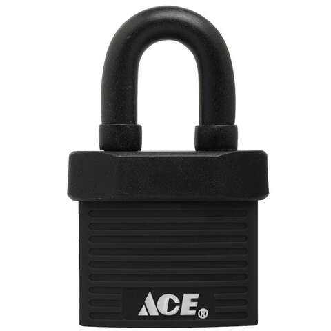 Ace 1-3/8 in. H X 1-1/2 in. W X 13/16 in. L Hardened Steel Single Locking Padlock