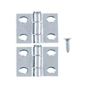 Ace 2.750 in. W X 1 in. L Chrome Silver Steel Narrow Hinge 2 pk