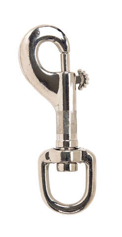 Campbell 5/8 in. D X 3-1/2 in. L Nickel-Plated Zinc Bolt Snap 80 lb