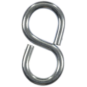 Ace Small Zinc-Plated Silver Steel 1.25 in. L Eight Hook 20 lb 5 pk