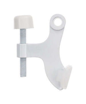 Ace Metal White Hinge Pin Door Stop Mounts to door