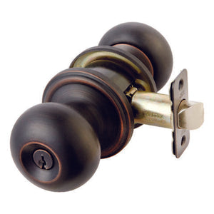 Ace Colonial Oil Rubbed Bronze Entry Lockset 1-3/4 in.