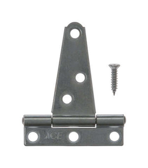 Ace 2 in. L Zinc-Plated Light Duty T Hinge 2 pk