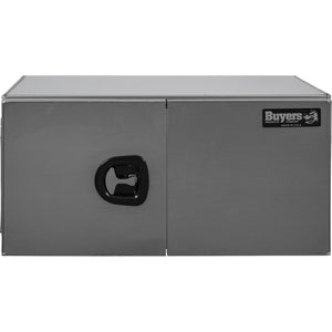 Buyers 24 in. X 24 in. X 48 in. Smooth Aluminum Underbody, Double Barn Door, 3 Point Compression Latch Truck Box