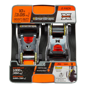 SmartStraps 10ft 3000lbs Ratchet 2 Pack