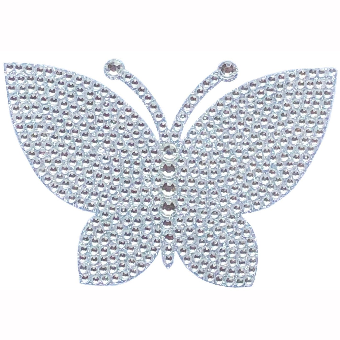 Crystal Heiress Silver Butterfly Bling Decal