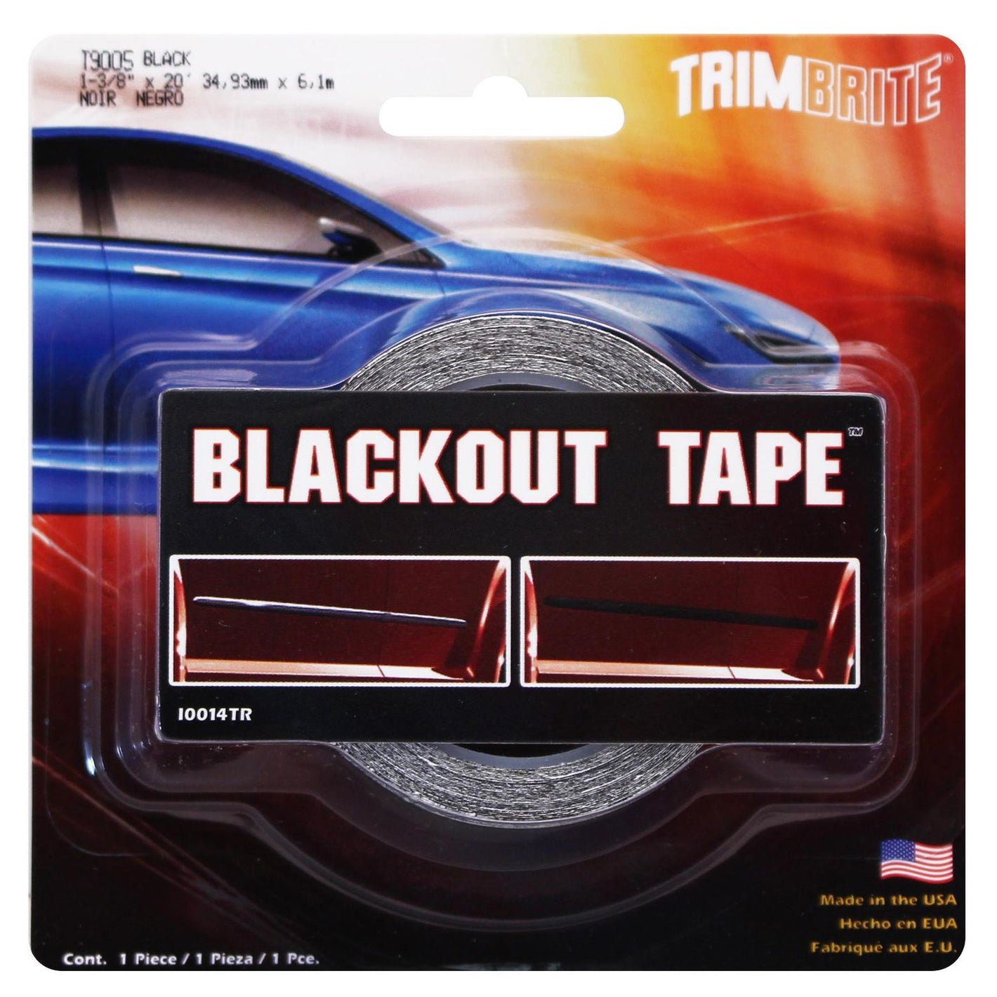 Trimbrite 1 3/8 in. X 20Ft Black Out Tape