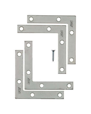 Ace 3 in. H X 3.75 in. W X 3 in. D Zinc Flat Corner Brace