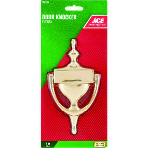 Ace 7 in. L Brass Door Knocker