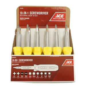 Ace 10-in-1 Screwdriver 8 in.