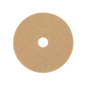 3Mª 048011-08387 Round Non-Woven Buffer Pad, 12 in, 175 to 600 rpm Speed, Polyester Fiber, Red