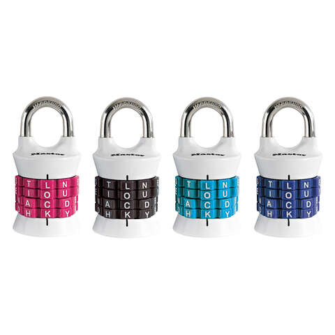 Master Lock 1-1/2 in. W Metal 4-Dial Combination Padlock