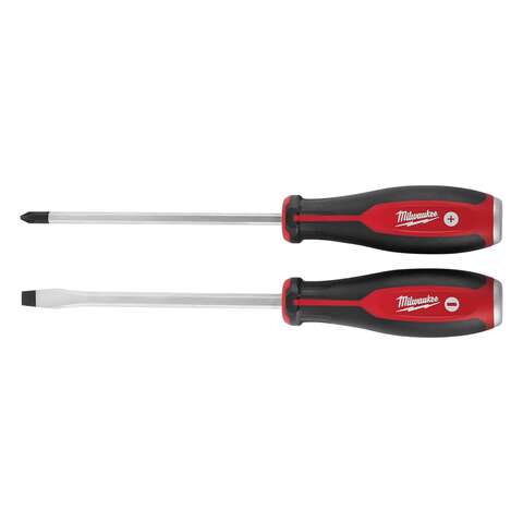 Milwaukee Phillips/Slotted Demolition Screwdriver Set 2 pc