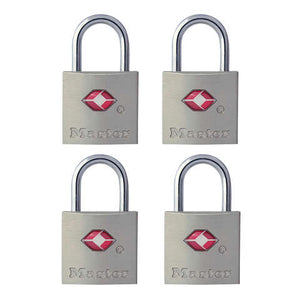 Master Lock 7/8 in. H X 7/16 in. W X 7/8 in. L Steel Key Luggage Lock Keyed Alike