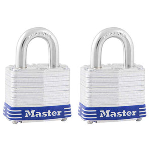 Master Lock 1-5/16 in. H X 1-9/16 in. W Laminated Steel Double Locking Padlock Keyed Alike