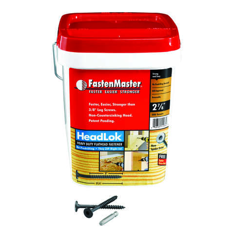 FastenMaster HeadLok No. 10 X 2-7/8 in. L Spider Epoxy Wood Screws 500 pk