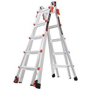 Little Giant Velocity 22 ft. H Aluminum Telescoping Multi-Position Ladder Type IA 300 lb. capacity