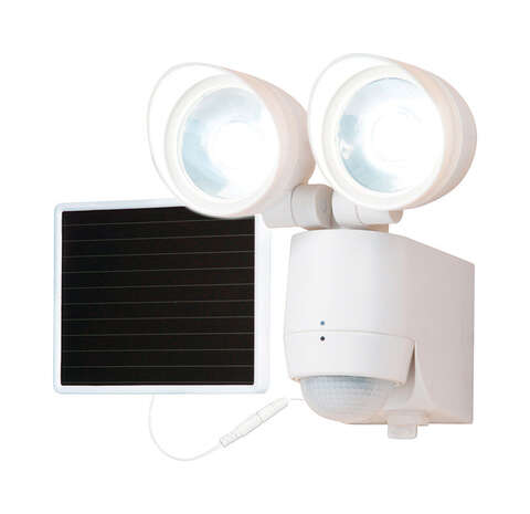 All-Pro Motion-Sensing Solar Powered LED White Entry Light